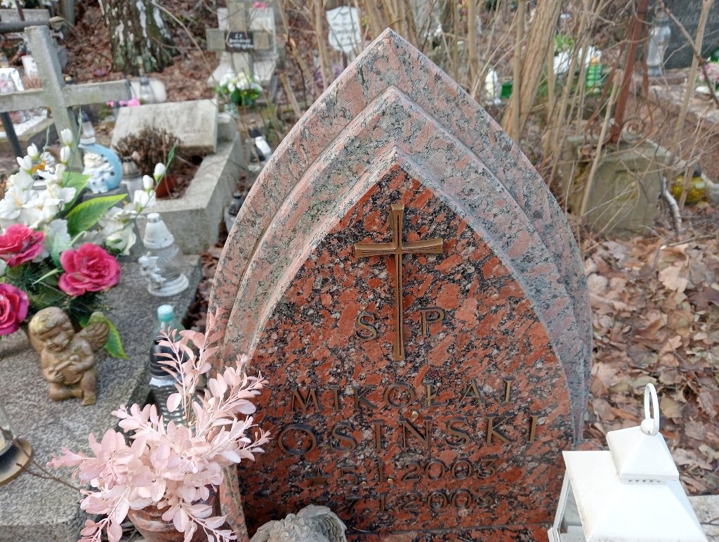 Mikołaj Osiński 2003 Falenica - Grobonet - Wyszukiwarka osób pochowanych