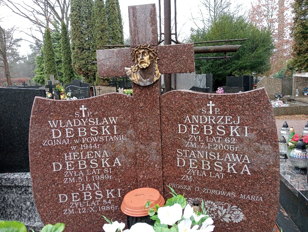 Andrzej Dębski 1943 Falenica - Grobonet - Wyszukiwarka osób pochowanych